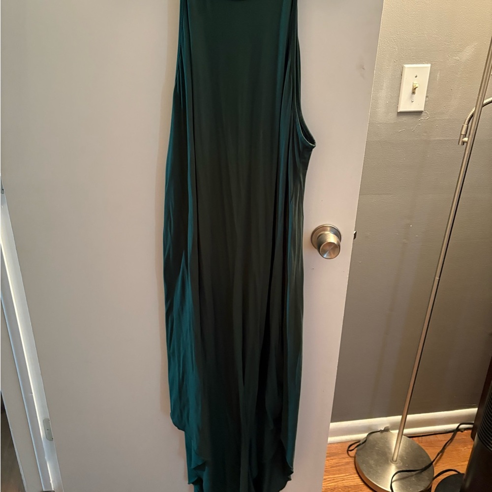Shein Dark Green High neck maxi Dress size 3x